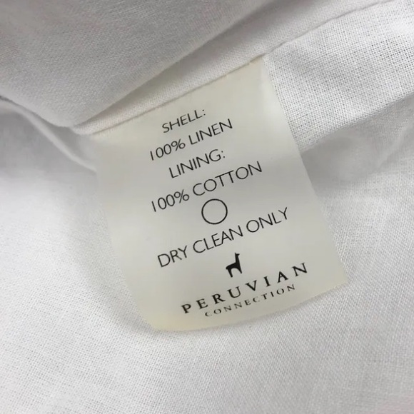 Peruvian Connection Linen Floral Dress - Picture 5 of 6